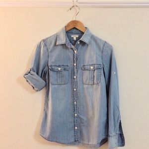 J. Crew chambray button-down - size 4